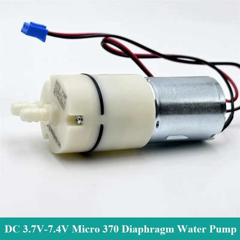 

DC 3.7V 5V 6V 7.4V Micro 370 Water Pump Mini Diaphragm Self-priming Suction Water Pump DIY Dispenser Tea Table Pumping