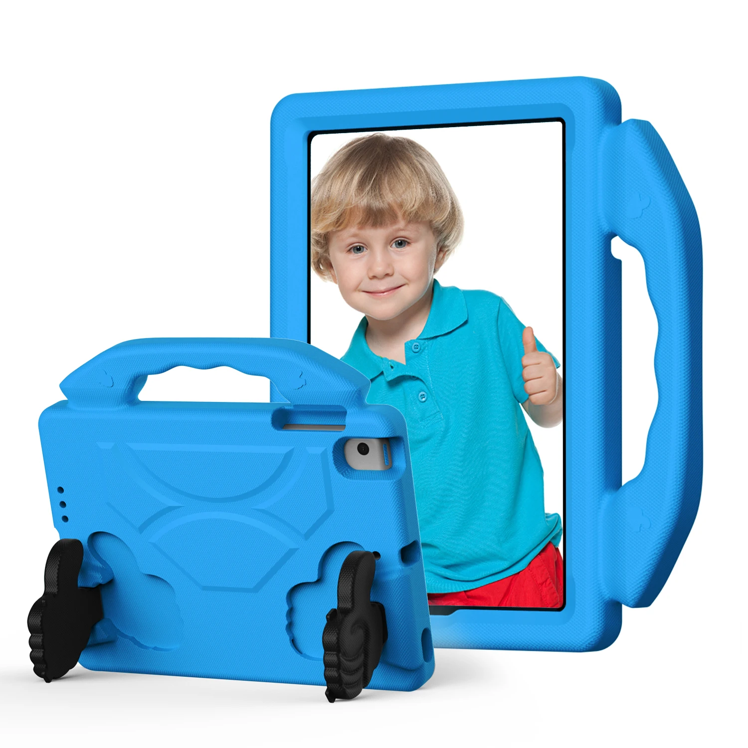 Children's Shockproof EVA Protective iPad Mini Case with Stand and Handle - Durable & Lightweight Design