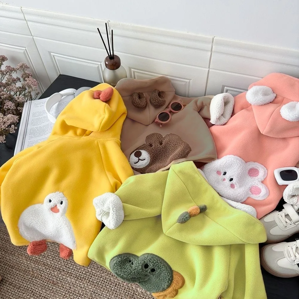 3D Plush Animal Hoodie - Front View