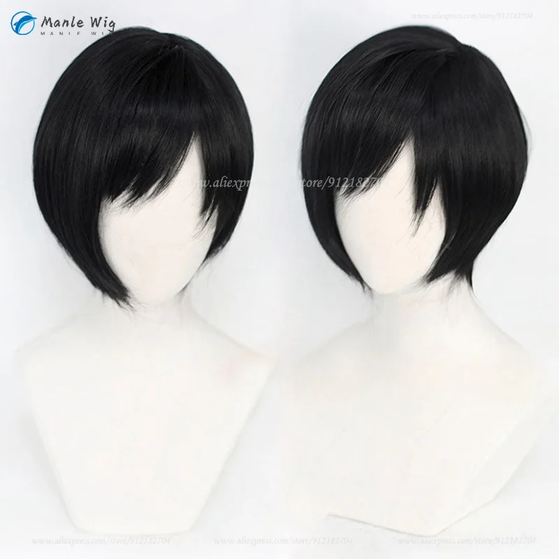 Anime Ada Wong Cosplay Perücke Kurz Schwarz Synthetisches Haar Hitzebeständig Halloween + Perückenkappe 12 Anime Ada Wong Cosplay Perücke Kurz Schwarz Synthetisches Haar Hitzebeständig Halloween + Perückenkappe 1
