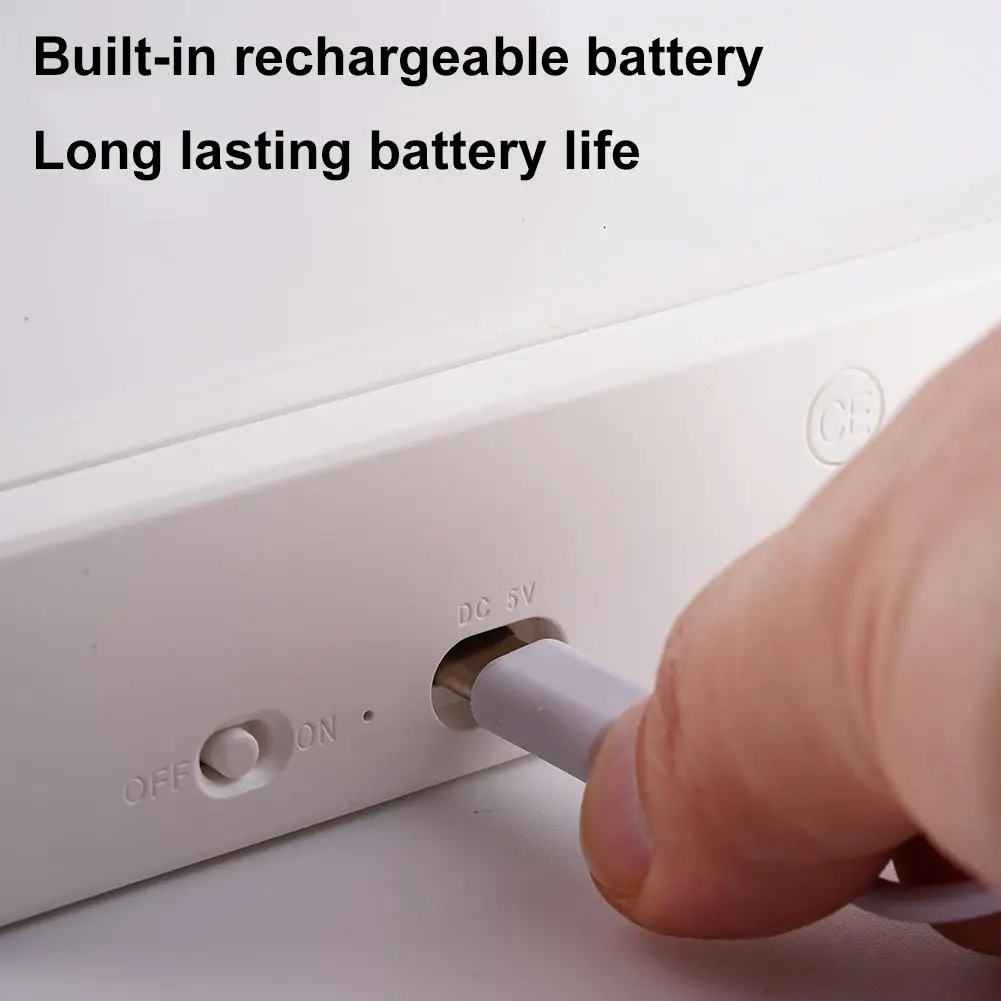 Rechargeable Dimmable LED Book Light with Adjustable Color Temperature