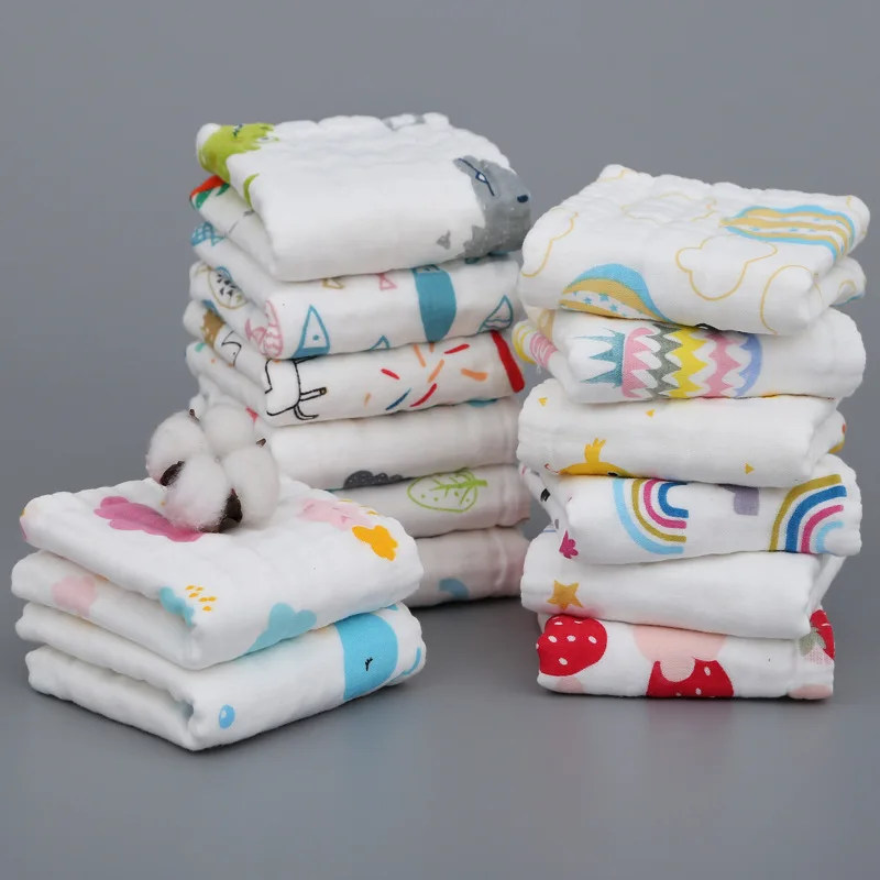 L'Ange Baby 6-Layer Small Cotton Muslin Bath Towel