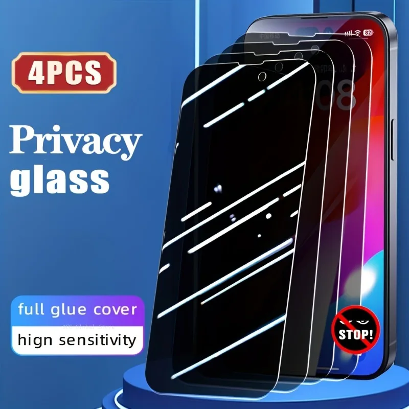 

Защитное стекло, закаленное стекло для IPhone 14 Pro Max 12 13 Mini 11 Pro 15 Pro Max 7 8Plus XR XS Max, 4 шт.