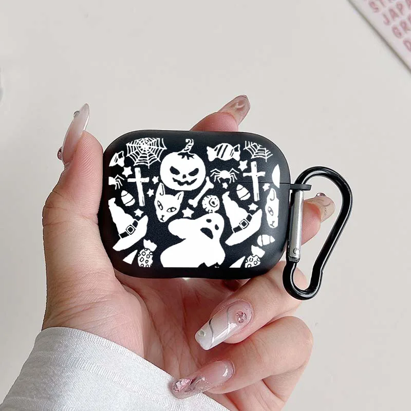 Halloween AirPods Case for Teens with Sticker Graphic Design