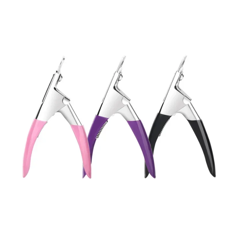 Fake Nail Cutter Type U Word False Tips Professional Nail Clippers Straight Edge Cutters Manicure Pliers Guillotine Nail Capsule 5