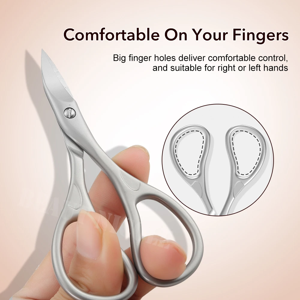 Nail Cutter Scissors Eyebrows Eyelash Multi-purpose Curved Blade Manicure Pedicure Fingernail Toenail Clipper 1Pcs nail scissors set nail clipper set nail care kit manicure pedicure kit manicure nail clipper set manicure sets manicure set nail clippers kit nail clipper nail clippers toe nail clipper
