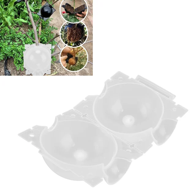 10Db Növény Gyökérgolyó Mezőgazdasági Levegő Markottage Nagynyomású Szaporodási Tenyésztési Tok Transzplantációs Golyó Kerti Csemete