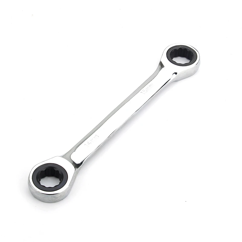 627mm Double Head Ratchet Ring Wrench Quick Twoway Reversible Ratchet