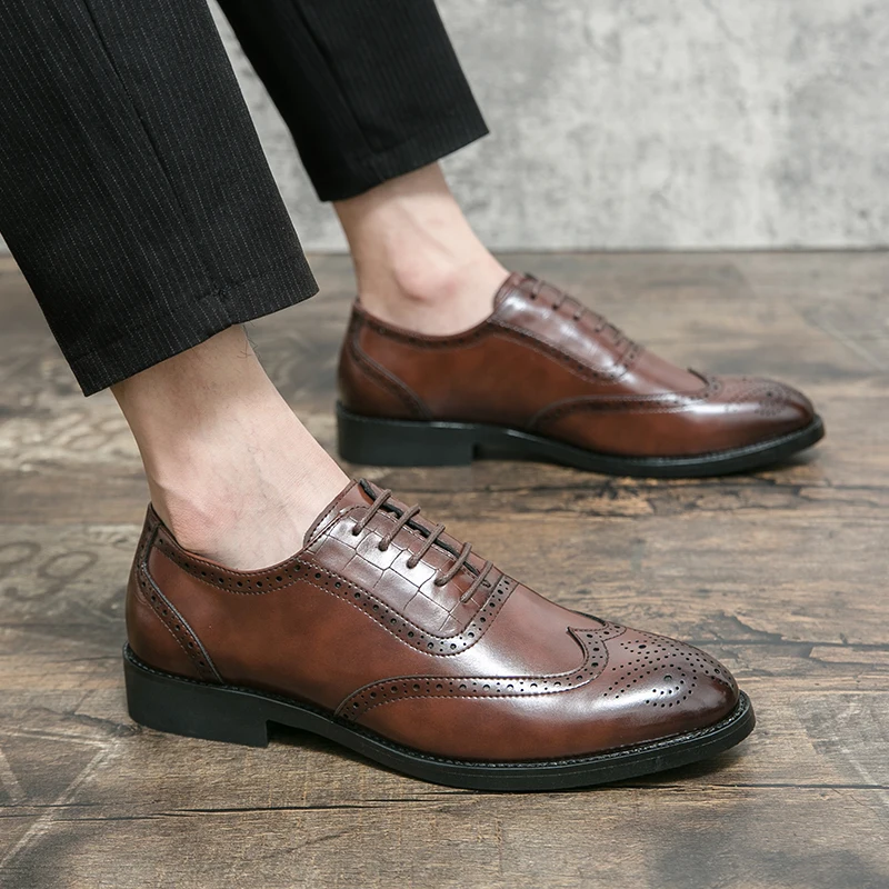 Brogue Zapatos De Moda 2017 Hombre Zapatos Informales Para Hombre