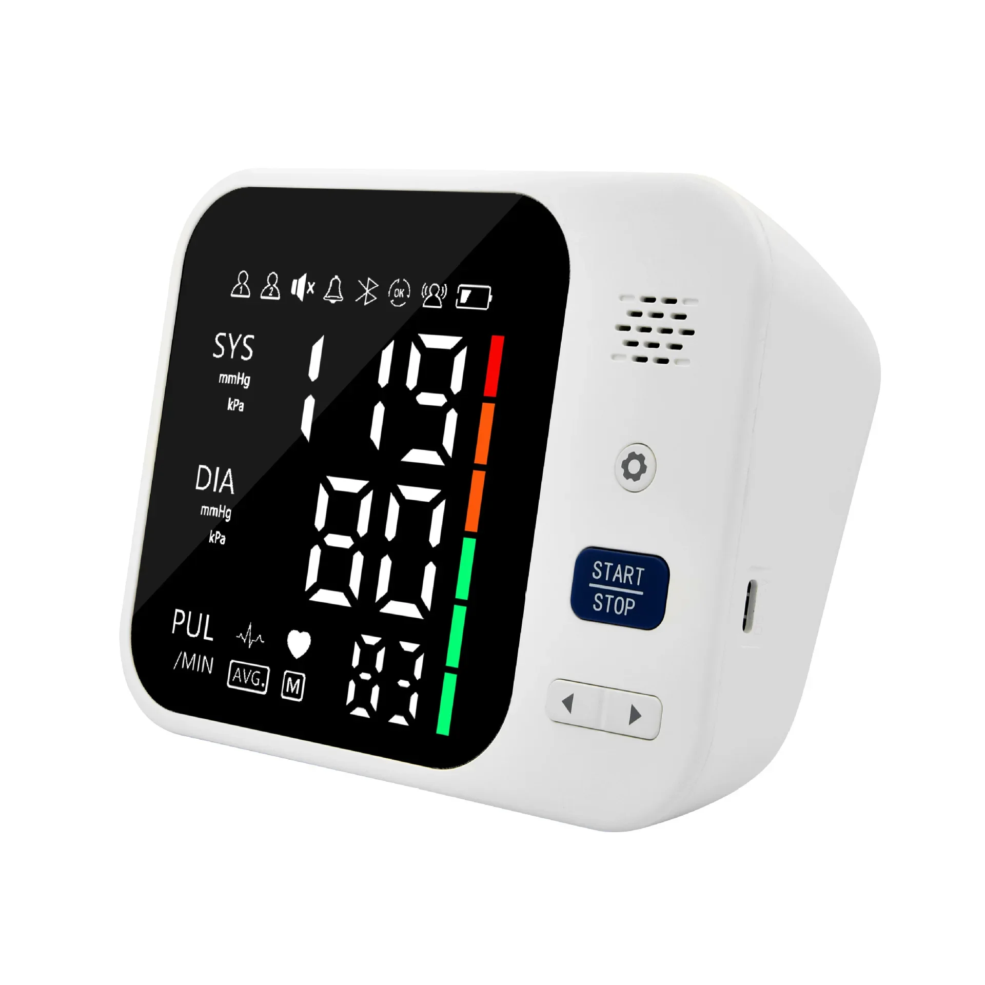 High Accurate English Voice Blood Pressure Monitor Digital Sphygmomanometer Big LED Screen Bp Monitors Electronic Tonometer 5