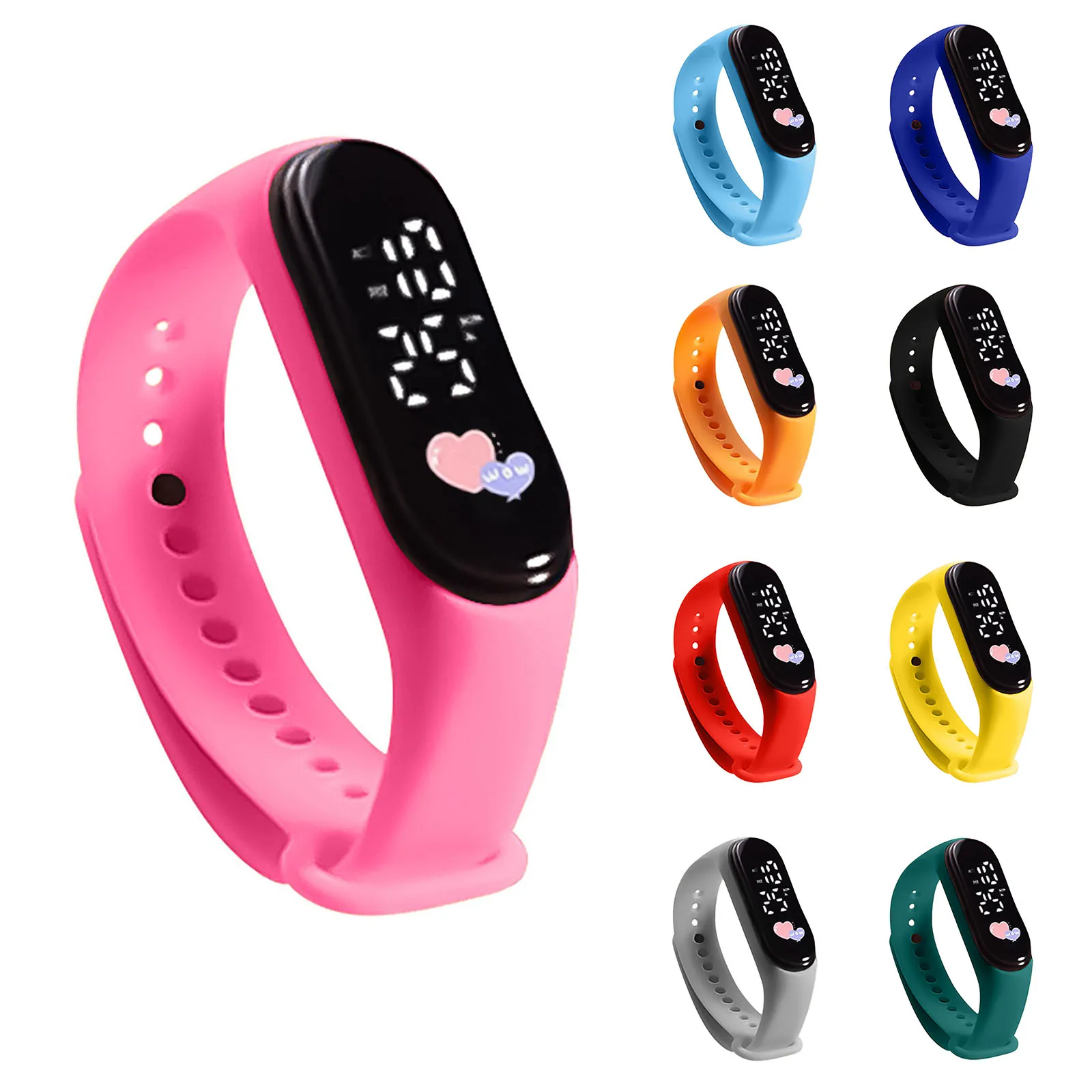 

Светодиодный браслет на День святого Валентина, детский праздничный памятный подарок, модные часы
