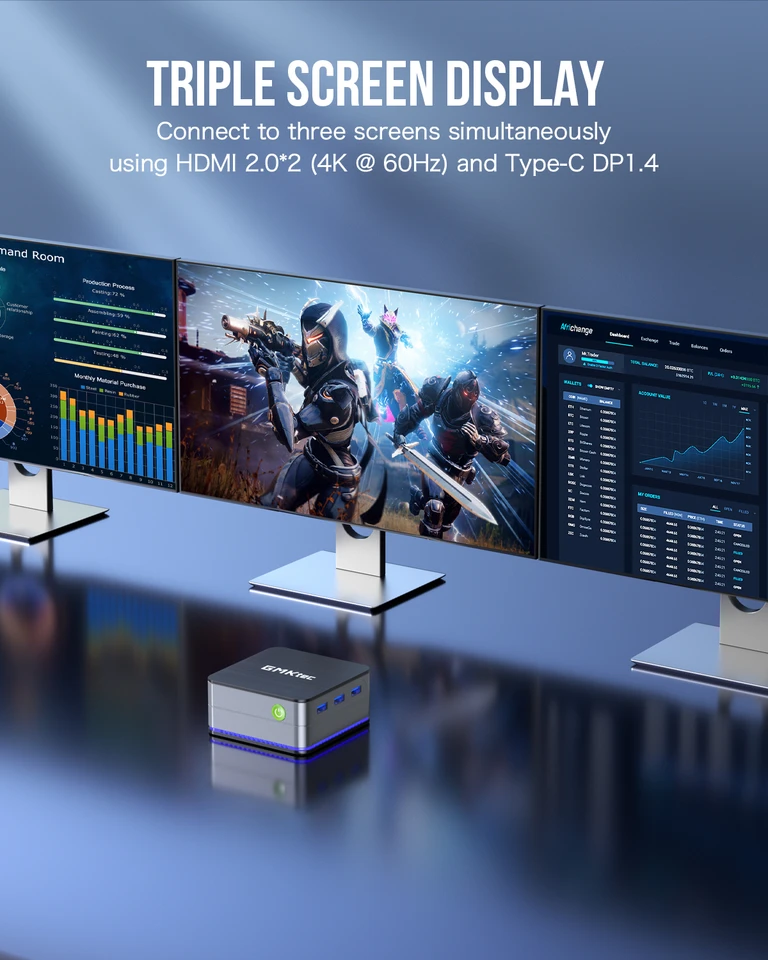GMKtec G2 Mini PC Windows 11 Pro Intel 12.a generación Alder Lake