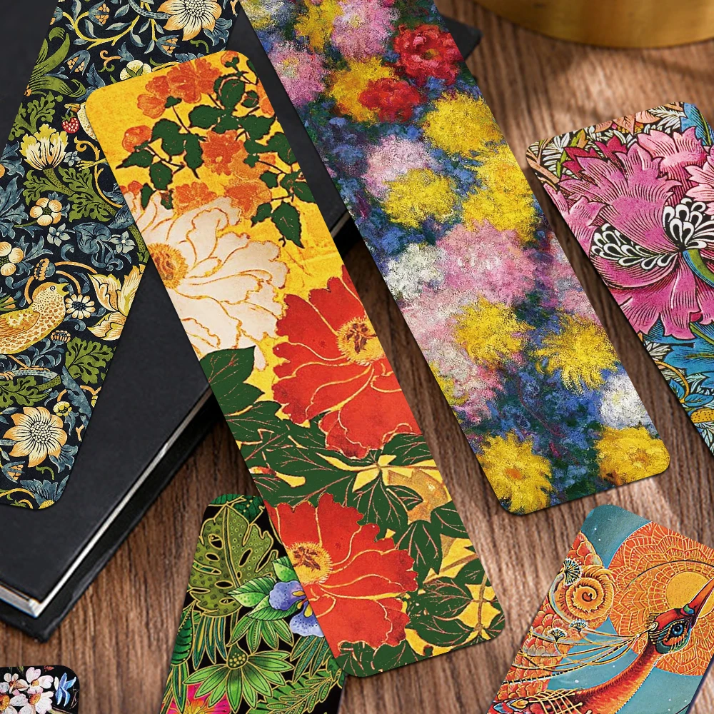 30pcs Vintage Art Bookmarks Reading Pages Books Labeled School Stationary Supplies DIY Aesthetic Bookmarks Kids Creative Gifts