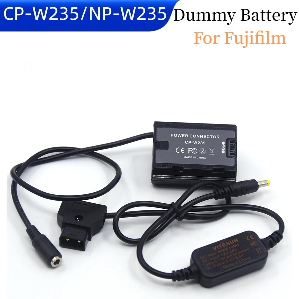 Np-W235 Batteria Fittizia Per Fotocamera Fujifilm X-T4 Xt4 Gfx100S X-H2S Xh2S Gfx50Sii Accoppiatore Cc Cp-W235 + Cavo Di Alimentazione D-Tap