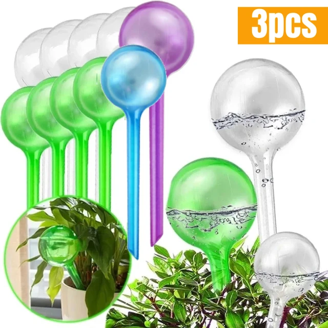 3Pc Automatic Plant Watering Bulbs Self Watering Globe Balls Water Device Drip Irrigation System for Garden | Plantgardener