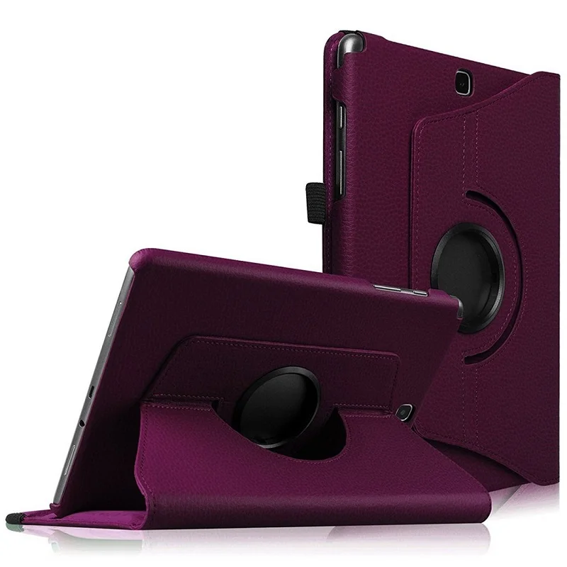 Capa de Couro pu 360 Rotativa Capa para Samsung Galaxy Tab a 9.7 Polegadas Modelo T555 P550 P555 Folio