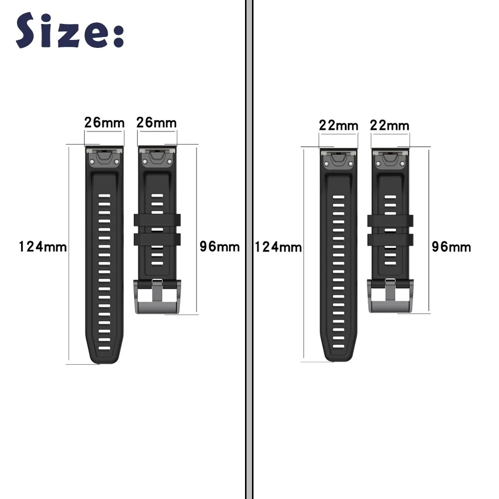 Breathable Outdoor Sport Silicone Band in QuickFit Style
