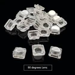 100PCS LED Convex Optical Lenses - Various Degree Options for Enhanced Light Distribution (90 degrees)