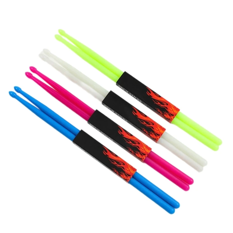 

B36F 1 Pair 5A Nylon Drumsticks for Beginners Musical Instrument Percussion Accessory