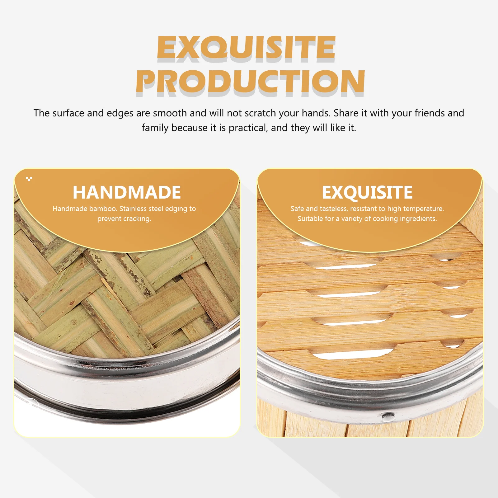 Steamer Steamed Buns Pot to Make Rice Vegetable Multi-functional With Cover Bamboo Basket Practical