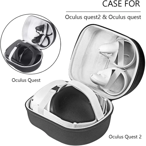 Oculus Oculos Quest 2 VR 헤드셋 용 하드 여행용 케이스 보관함 휴대용 편리한 휴대용 케이스 컨트롤러 액세서리 4