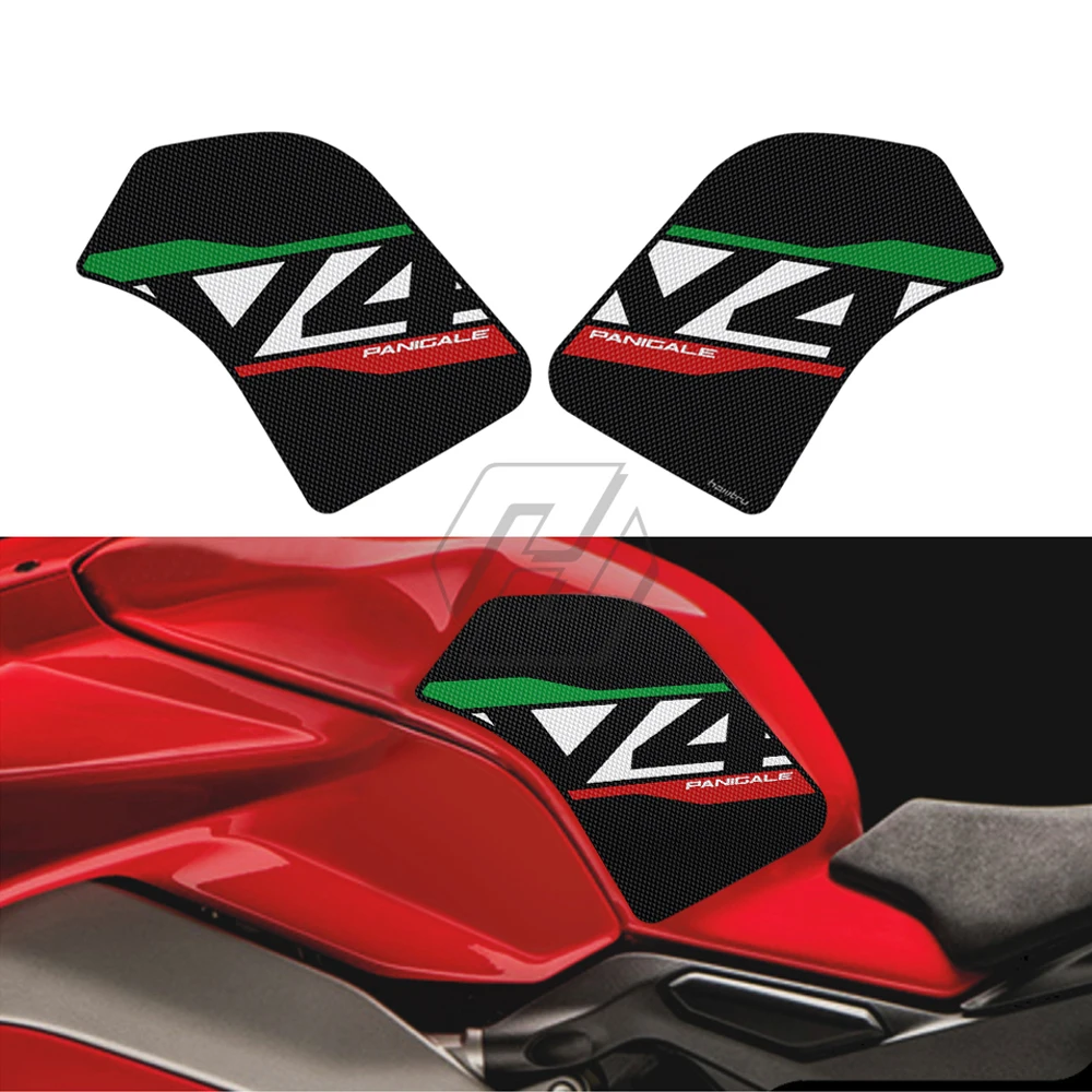 

Motorcycle Anti-slip Side Tank Pad Protection Knee Grip Mat for Ducati Panigale V4 V4S 1100 Corse SP 2018-2022