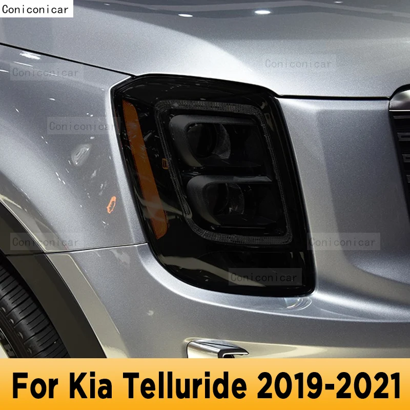 

For Kia Telluride 2019-2021 Car Exterior Headlight Anti-scratch Front Lamp Tint TPU Protective Film Repair Accessories Sticker