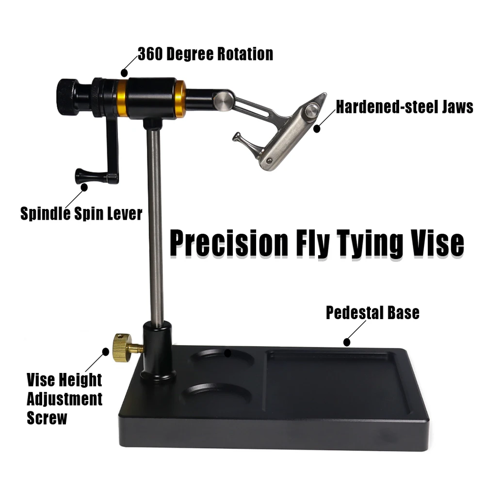 Apex Vise 調整可能バイス フライタイング　フライフィッシング　ルアー ロータリーフライタイイングバイス、フライフィッシングバイス