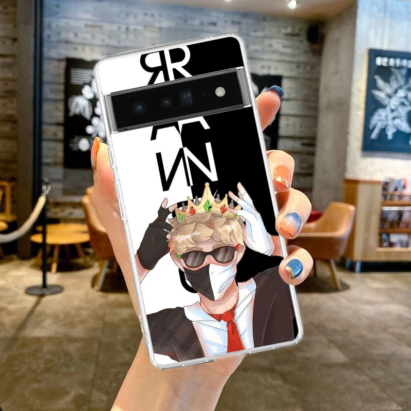 Funny Ranboo Dream SMP Silicone Shockproof Clear Phone Case