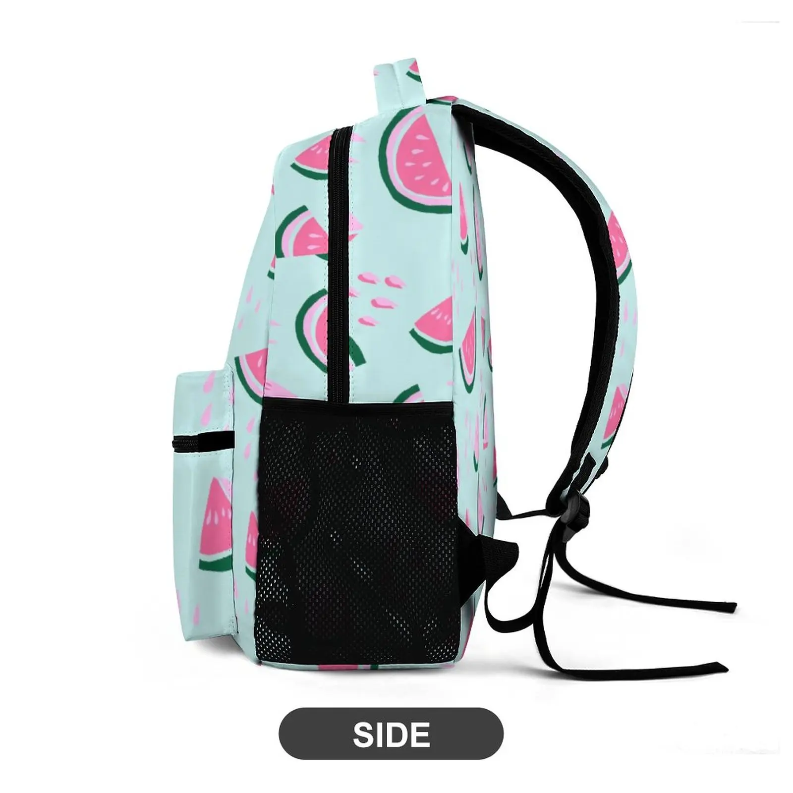 Custom Printed Cartoon Fruit Watermelon Schoolbag Customized Schoolbag for Girls Large Capacity Backpack Leisure Travel Bag