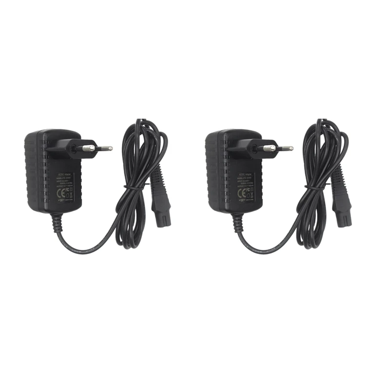 

2X 12V Power Supply Charging Cord Replacement Electric Shaver Razor Charger For Braun Beard Trimmer Z20 Z30 Z4 EU Plug