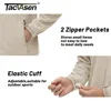 TACVASEN Winter Fleece Jackets Mens Full Zip Stand Up Work Jacket Coats Zipper Pockets Hiking Jacket Outdoor Windbreaker 4
