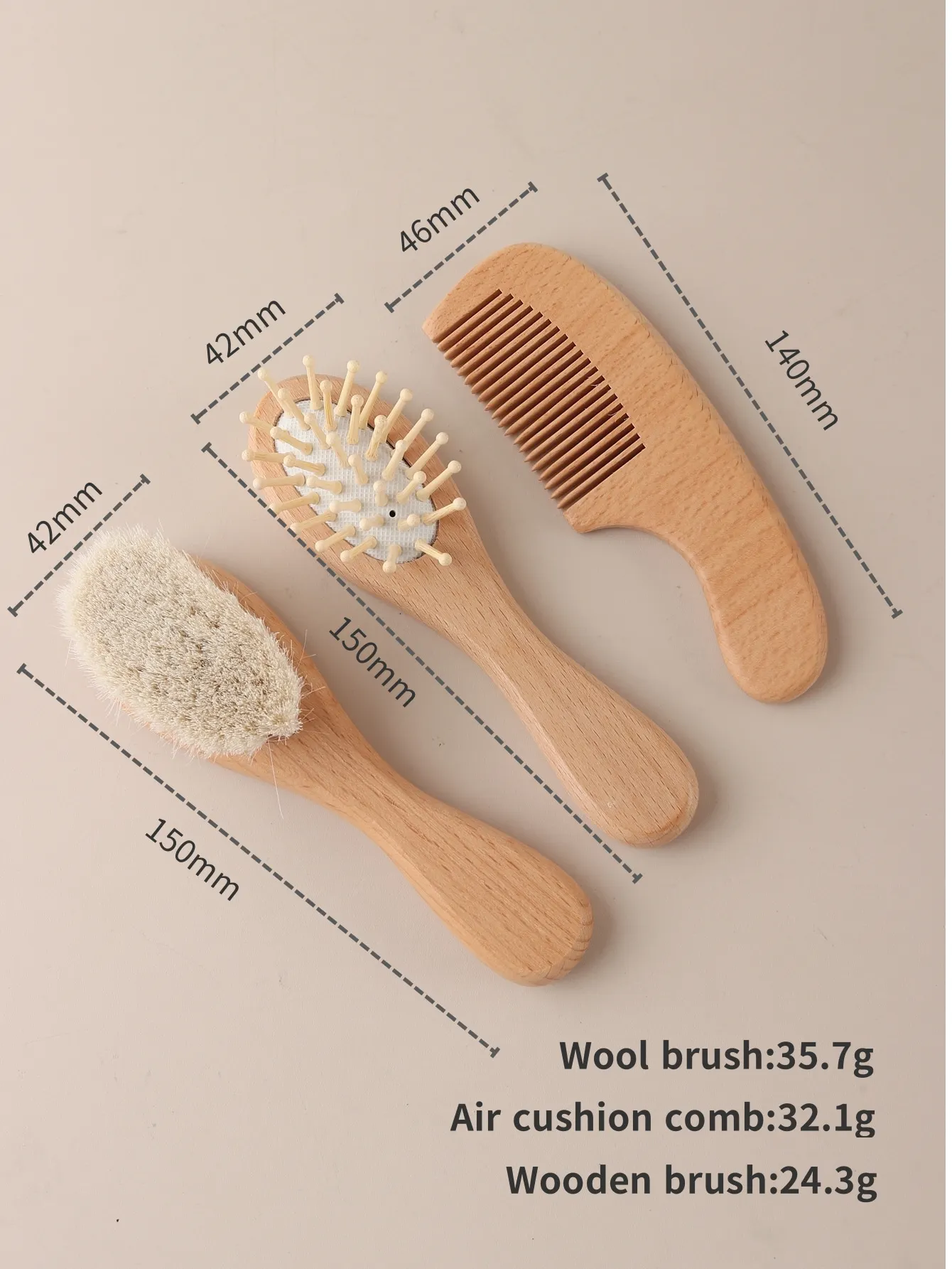 Panda Baby Brush Set 3