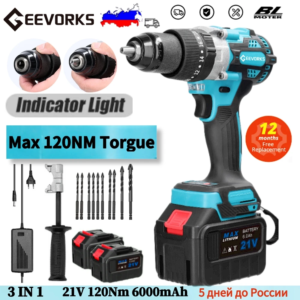 Taladro Inal mbrico percutor 3 en 1 de 13mm para el hogar taladro de 