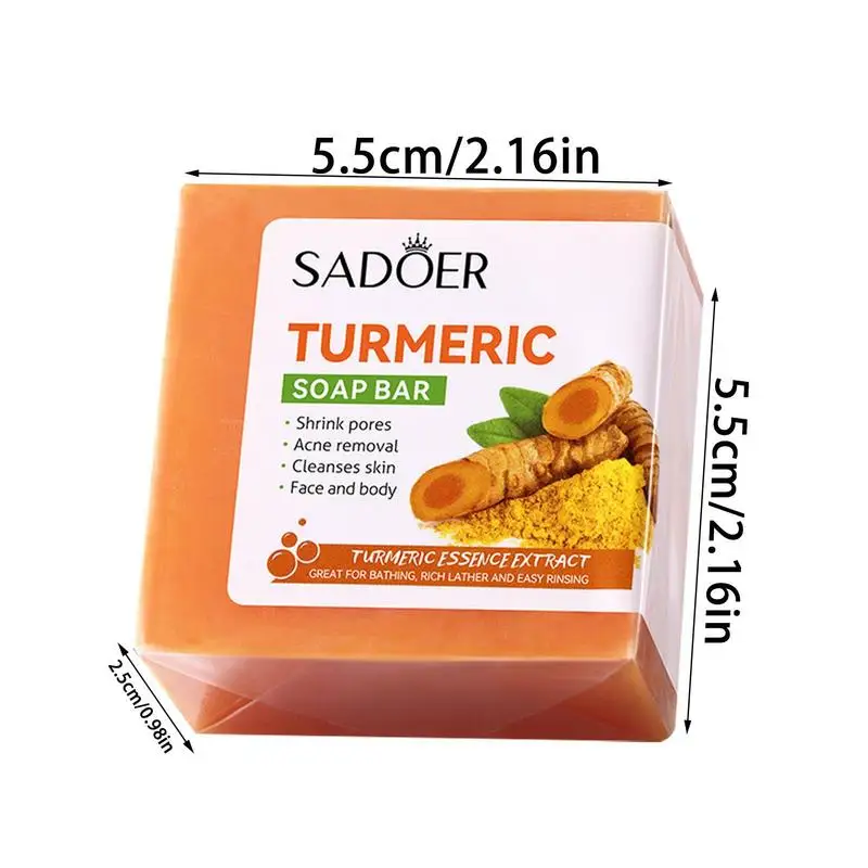 Turmeric Soap Bar Natural Soap For Women Turmeric Skin Clearing Bath Bar Organic Natural For Oily Sensitive Skin