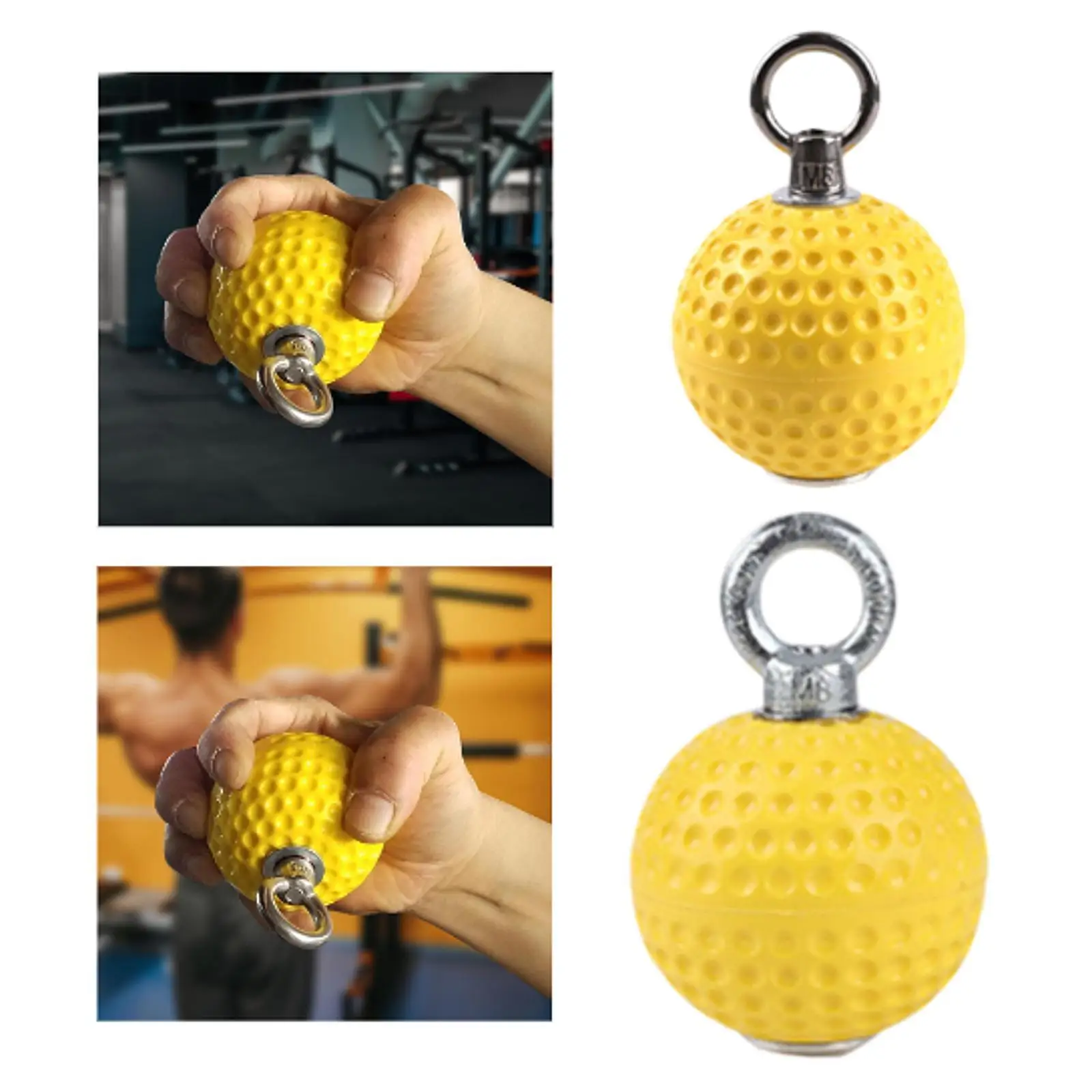 Pull up Ball Multipurpose Solid Non-slip Grab Bar Strength Exerciser for Kettlebells Forearm Back Muscles Bouldering Arm Biceps