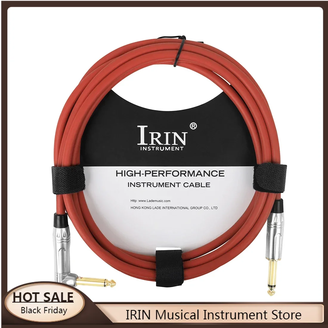 IRIN3MGuitarCableNoiseReductionAudioWire65mmPlugCordFor