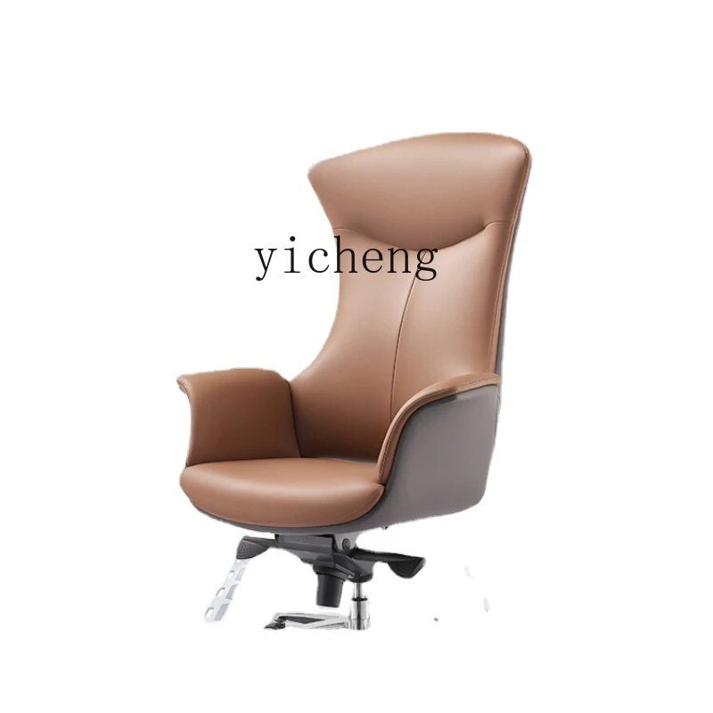 

Zk Executive Chair Comfortable Long-Sitting Computer Home Swivel Chair Leather Executive Chair Business Study High-End Office