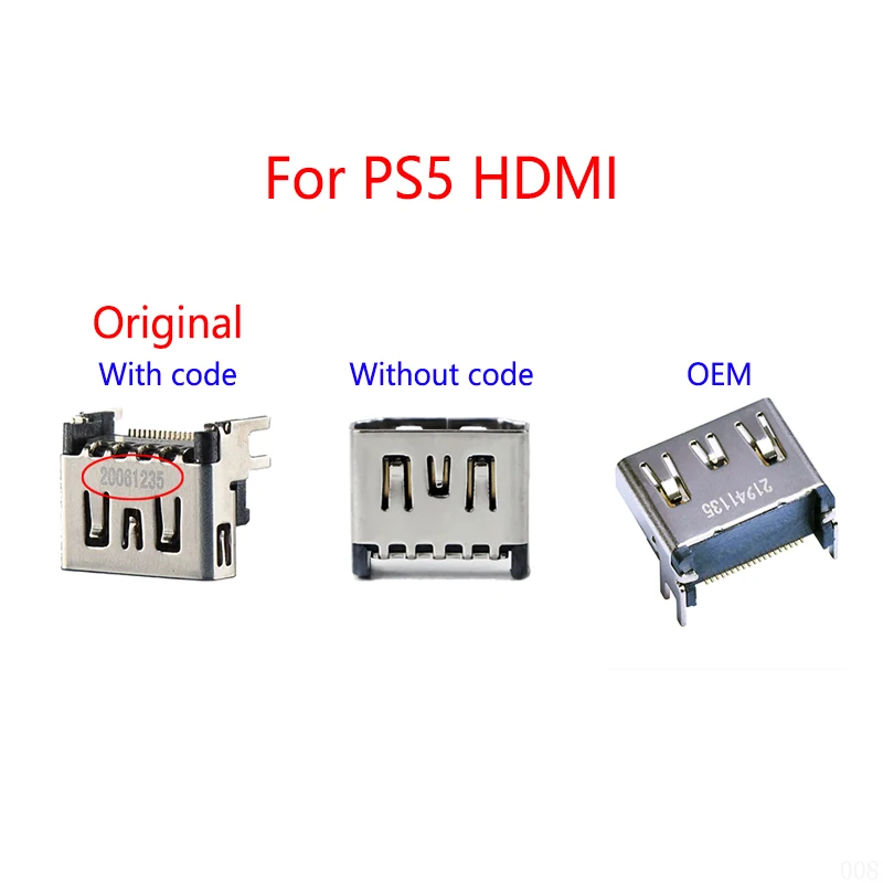 

1PCS/Lot Original HD Interface For Sony PS5 HDMI-Compatible Socket Jack For Playstation 5 HDMI Port Connector