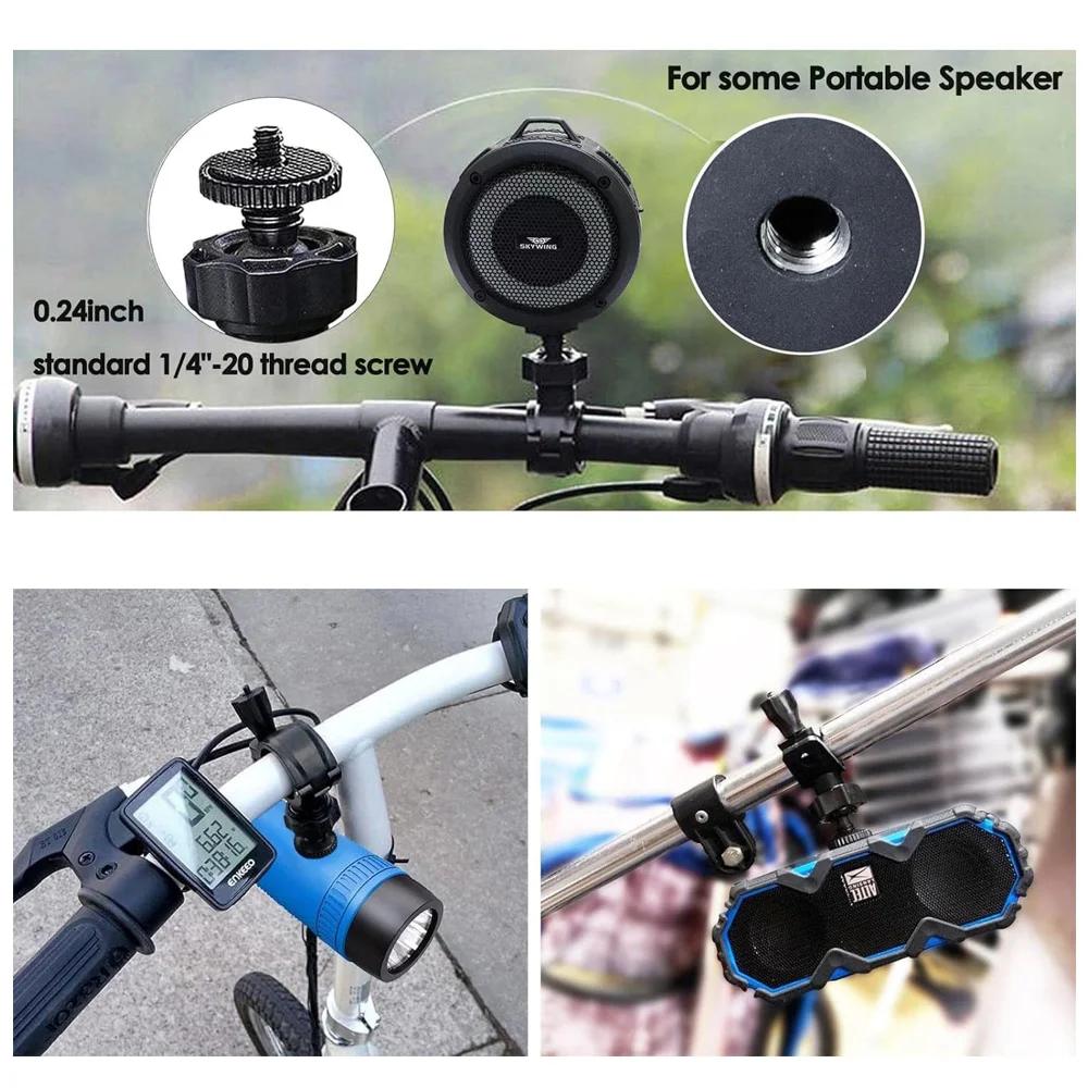 Bicycle Handlebar Mount Bike Holder For GoPro Hero 13 12 11 10 9 8 7 6 5 Insta360 SJCAM AKASO DJI Osmo Action Camera Accessories