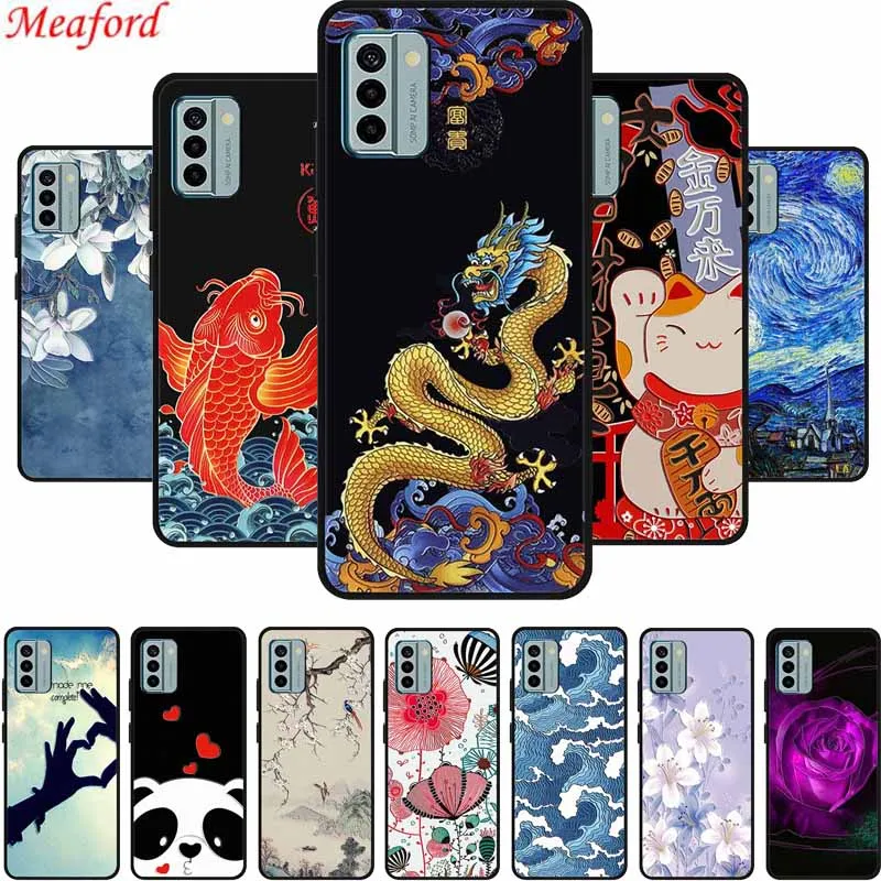 Elegant Black Silicone 3D Relief Emboss Soft Back Case Cover
