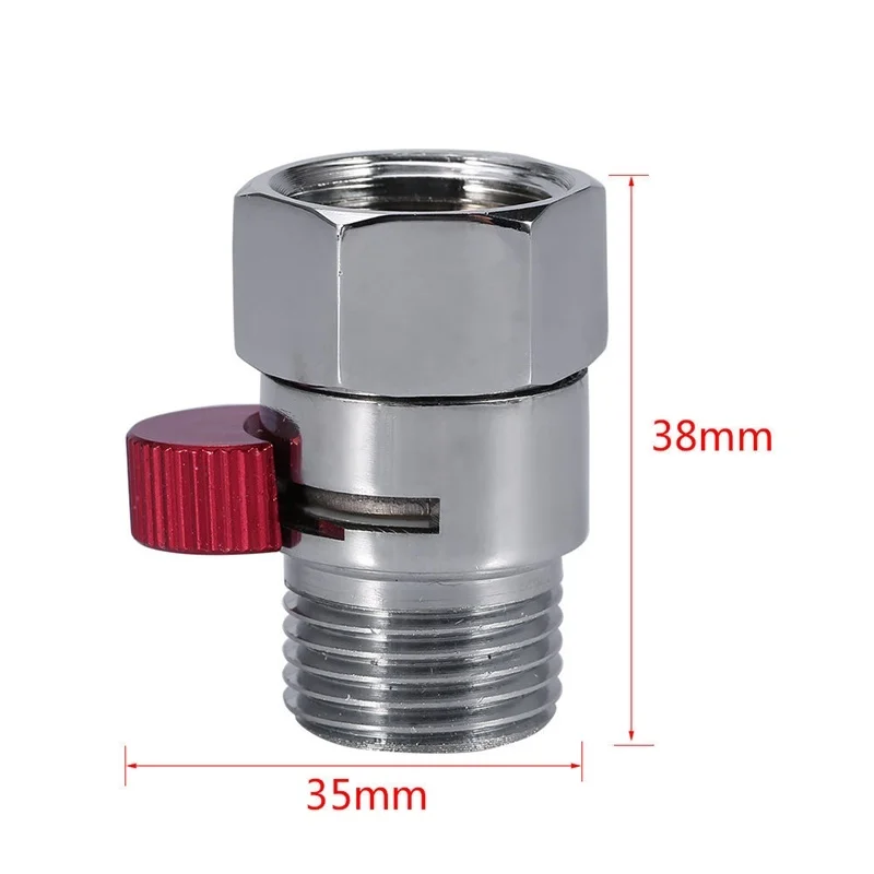 Bathroom Shower Brass Junction Water Flow Control Valve Straight through Shut -off Angle Valve Bath Water Tap Accessory