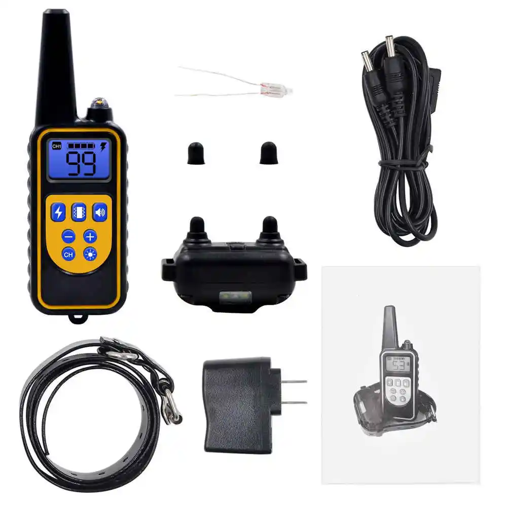 Звуковой перезаряжаемый водонепроницаемый ошейник для дрессировки ...