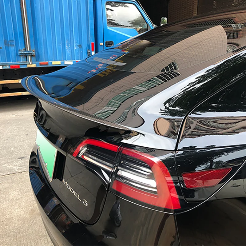 

For Model 3 Y 2017-2022car spoilerOriginal high-performance dry carbon fiber fixed wind spoiler tail modification accessories