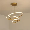 Outer Luminous Circle Living Room Pendant Chandelier Modern 4 Lamp Colors Available Factory Direct Sales LED Lighting Fixture 3