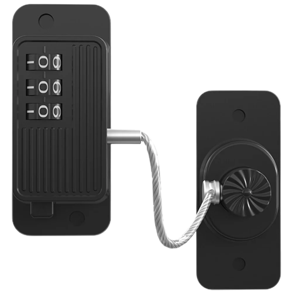 

Door Safety Locks Refrigerator No Punching Fridge for Adults Steel Wire Cabinet Child