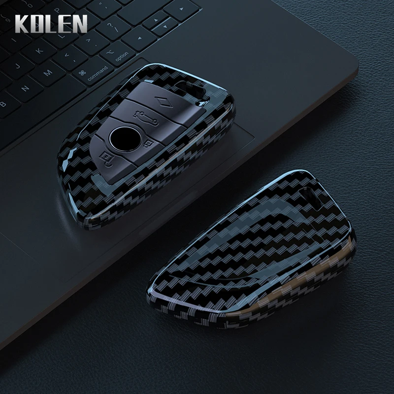 Key case ABS Carbon Fiber Car Key Case Cover for BMW 1-7 Series X1-X7 F10-F34 G01-G30