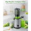 Cold Press Juicer Slow Juicer with 4.35" Feed Chute Fit Juice Extractor Machine 5