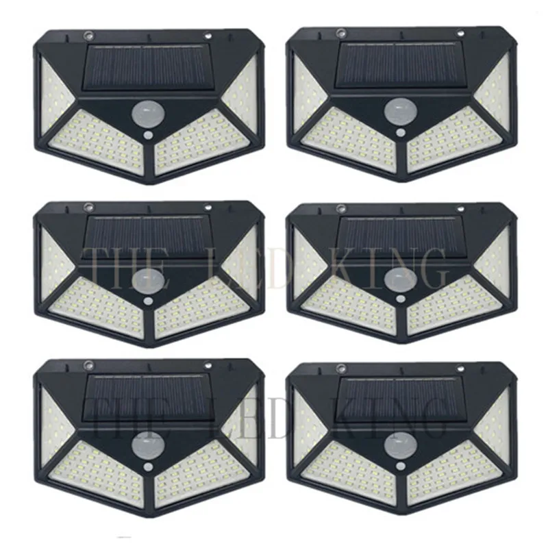 100 LED Super Bright Outdoor Solar Lamp Waterproof 3 Modes Motion Sensor Human Induction Solar Garden Light Yard Garage Lights solar ground lights Solar Lamps