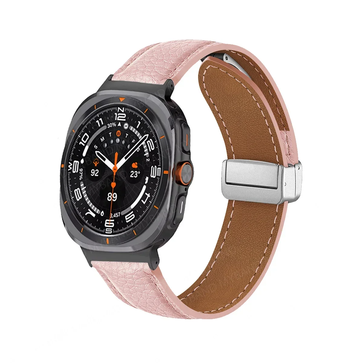 Premium Leather Magnetic Watch Band Bracelet